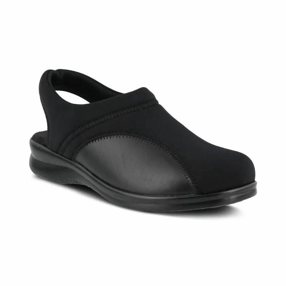 NEW FLEXUS women's flexia clogs in black